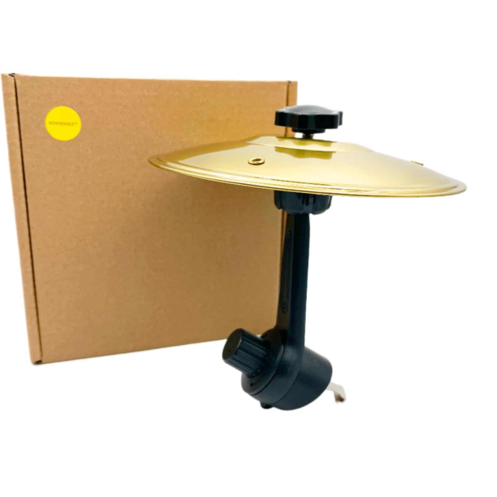 YOYODOGS Car Crash Cymbal Air Vent,Car Symbol Mini Drum for Music Lovers,Fun Music Gadget for Drivers,Compact Durable Accessory Drummers Gifts for All Types of Vehicles (Gold-A)