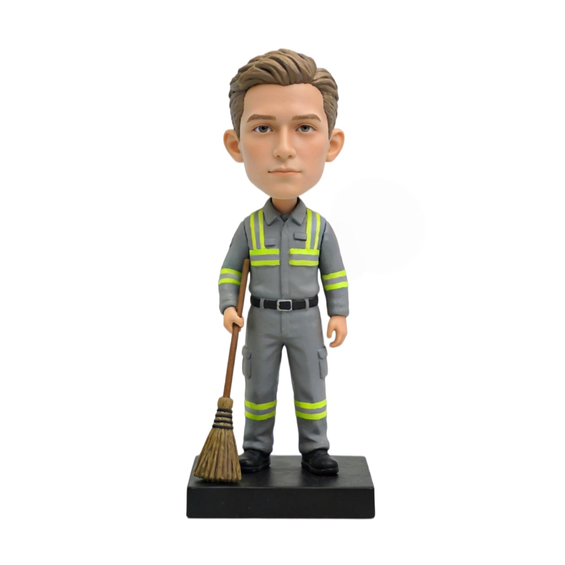 Figura 3D hecha a mano de arcilla polivinílica hecha a mano de cuerpo completo de la foto, cabeza de bobblehead personalizada, regalo único para cumpleaños, jubilación y decoración de escritorio de