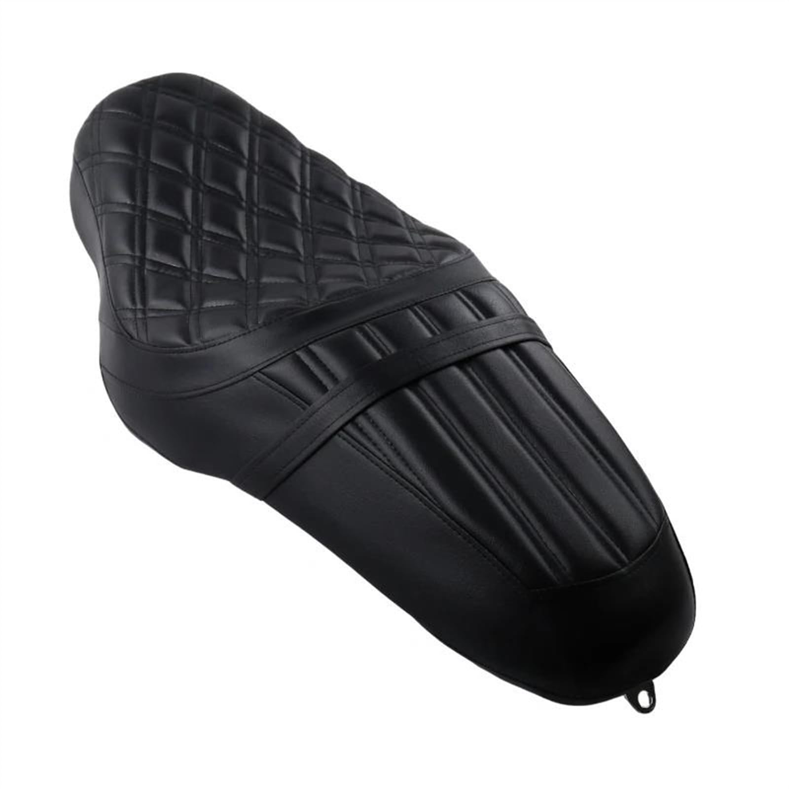 Posto a Sedere per Harley per Davidson Forty Eight XL1200X 2010-2019 Moto Nero Anteriore Posteriore Conducente Sedile del Passeggero (Color : Stripe Black)