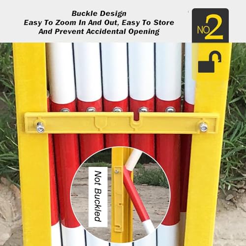 Barrière de sécurité télescopique extensible 13 pieds portative - 6