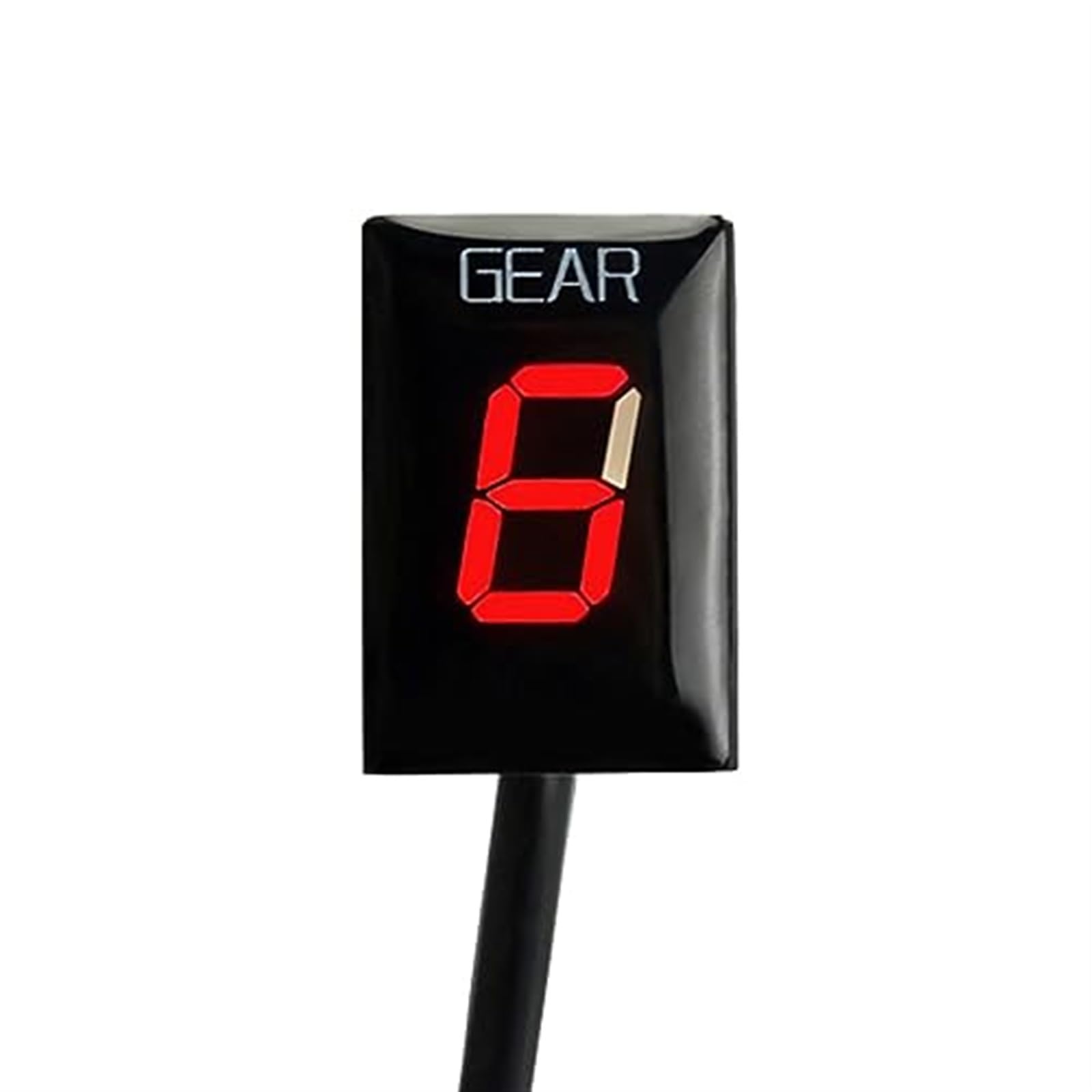 Moto 1-6 Velocità Indicatore di Marcia Meter Accessori Moto, for YZF-R1 YZF-R6 YZF-R6s YZF R1 R6 R6S YZFR1 YZFR6 Indicatore di marcia della moto(BLACK Red)