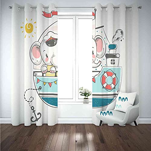 Rideaux occultants d'enfant isolant thermique et phonique à oeillets