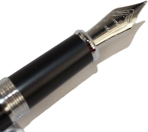 Miniatura 8 de Gullor Pluma estilográfica Jinhao 155 de estilo simple más noble negro con clip plateado