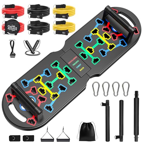 Premium Liegestützbrett Set Liegestützgriffe Push Up Board Verbessertes Konzept 2024 Liegestütze Brett Homeworkout 10 in 1 Push Up Bar Home Gym Liegestütze Fitnessgeräte für Zuhause Premium Liegestützbrett Set Liegestützgriffe Push Up Board Verbessertes Konzept 2024 Liegestütze Brett Homeworkout 10 in 1 Push Up Bar Home Gym Liegestütze Fitnessgeräte für Zuhause
