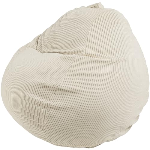 Bananair - Pouf Poire en Velours Côtelé – Doux,...