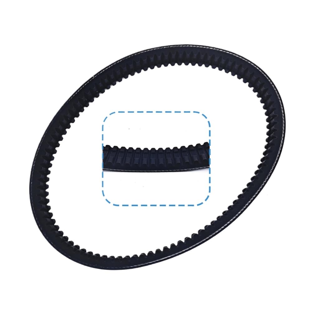 Courroie d'entraînement compatible avec AIXAM Lombardini 502 Progress GTO Scouty Crossline City 741 721 Roadline MINAUTO 2ème génération – Remplace BD522179 EPCOUR042
