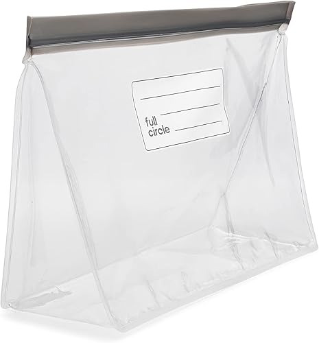 Miniatura 7 de Full Circle Ziptuck - Bolsa de almacenamiento grande reutilizable para productos, segura para alimentos, bolsa de almacenamiento de alimentos sin