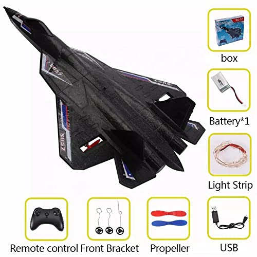 Coldbreezes - Remote Control Airplane| 2-Channel 2.4Ghz Remote Control, Easy To Fly Auto Balance | Rc Airplane For Adults, Kids & Beginners | Jet Fighter Toy Gift For Fun, Holiday Season (Su-57 Pro) #TOP3