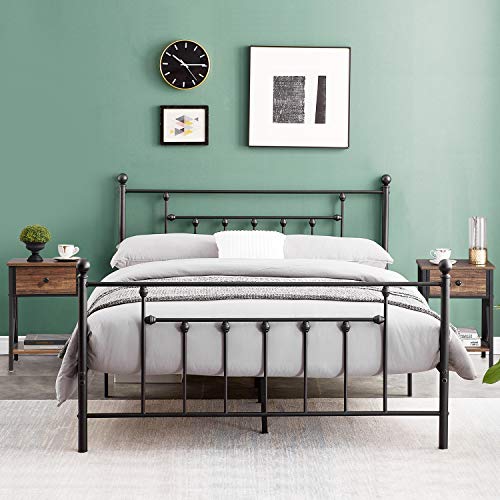 Vecelo KHD-DC-NS01-BROWN-A2-BC05 Modern Versatile Nightstands X-Design Side End Table Night Stand Storage Shelf With Bin Drawer For Living Room Bedroom thumb #6