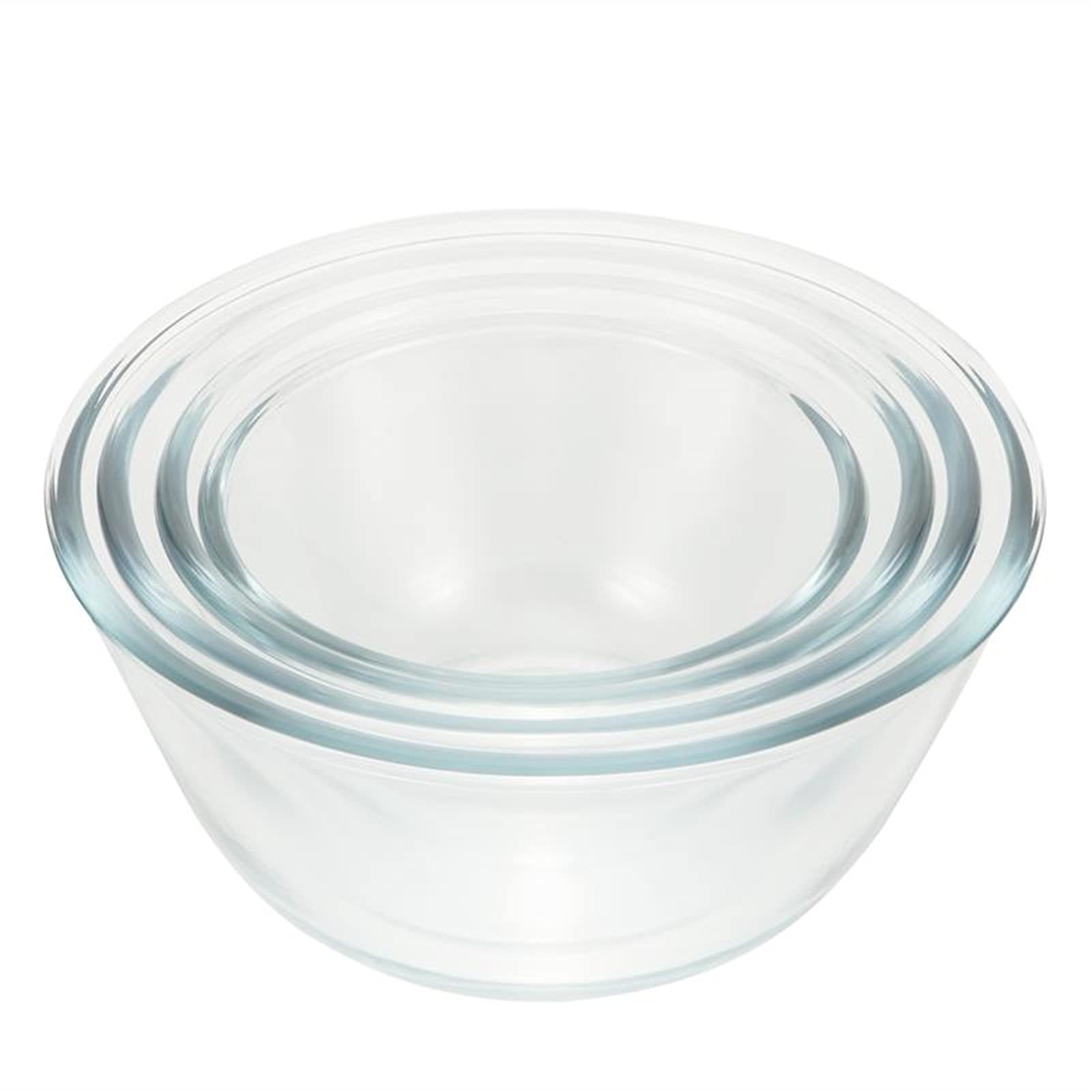 Miska do serwowania szklane miski 4 szt. przezroczyste szkło owoce miski do sałatek do jajek miski do bicia jajek mąka miska do pieczenia do mieszania (500 ml + 800 ml + 1050 ml + 1600 ml) miska do sałatki na zupę na ramen miska