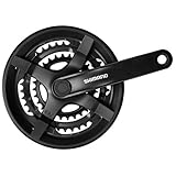 Crankset 6/7/8-Speed Black FC-TY301 48/38/28T 170mm w/CG