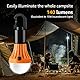 Lepro Campinglampe, Tragbare Zeltlampe, LED Camping Laterne, Camping Licht, Glühbirne Set-Notlicht 4 Stück für Camping Abenteuer Angeln Garage Notfall Stromausfall, 12 AAA Batterien enthalten
