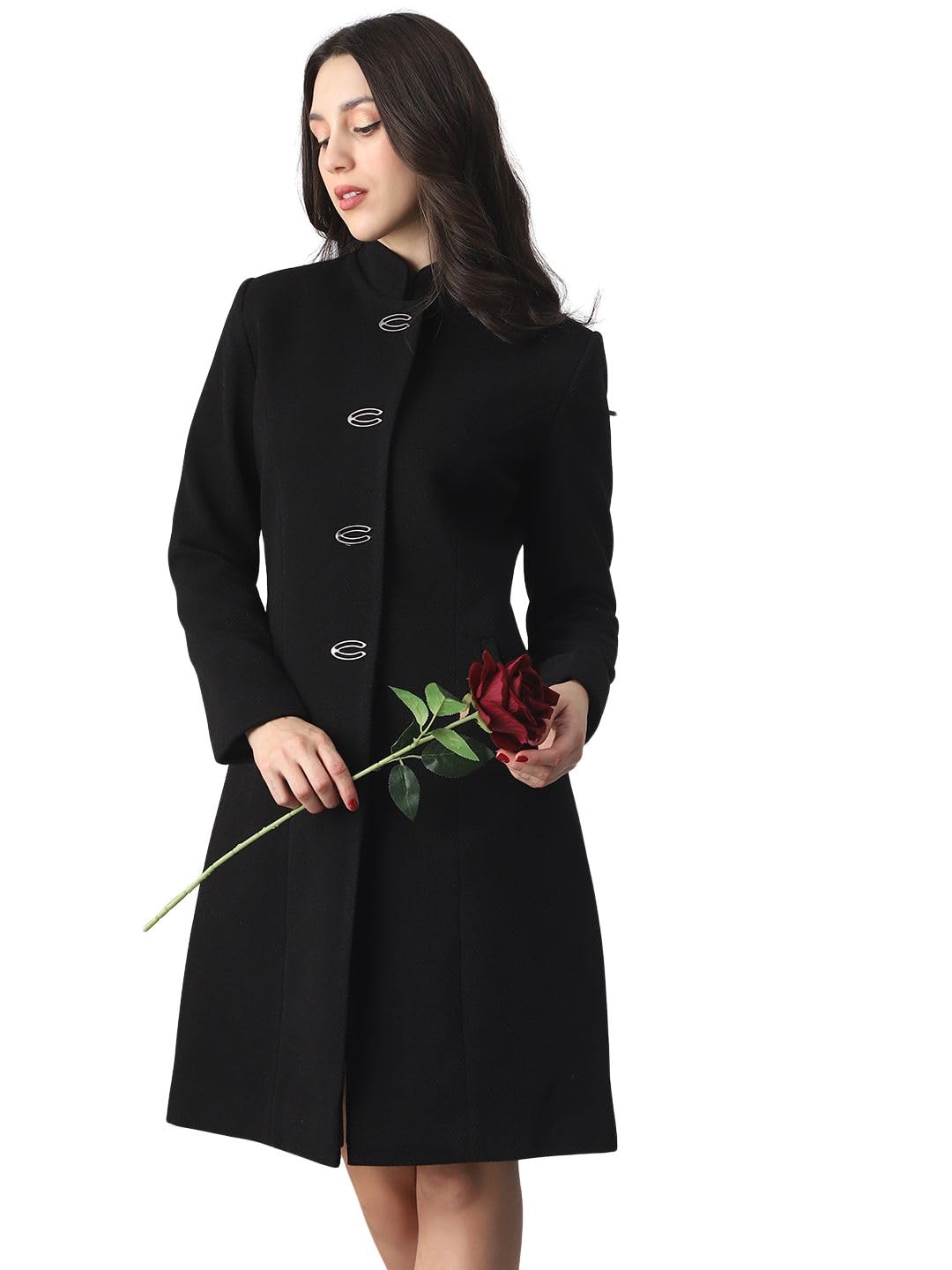 globus Women Coat (8909389021557_Black_M)-picture-31
