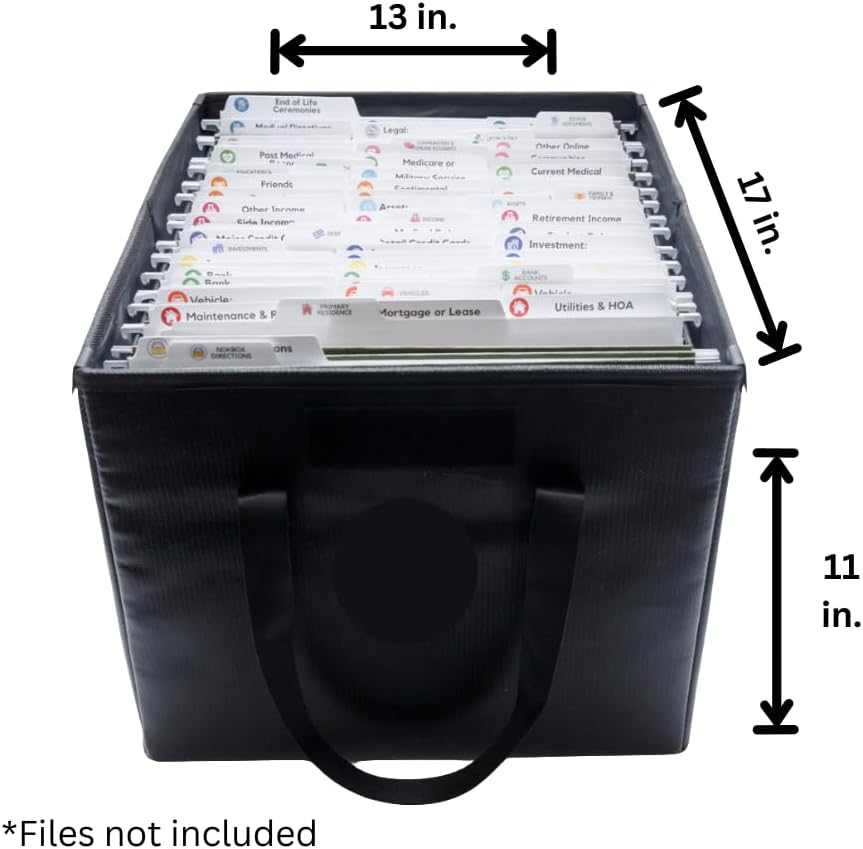 Nokbox Empty Fireproof Box - Firepoof and Water-Resistant Filing and Document Container for Estate Planning, Emergency Preparation, and Personal Organization. - Image 2