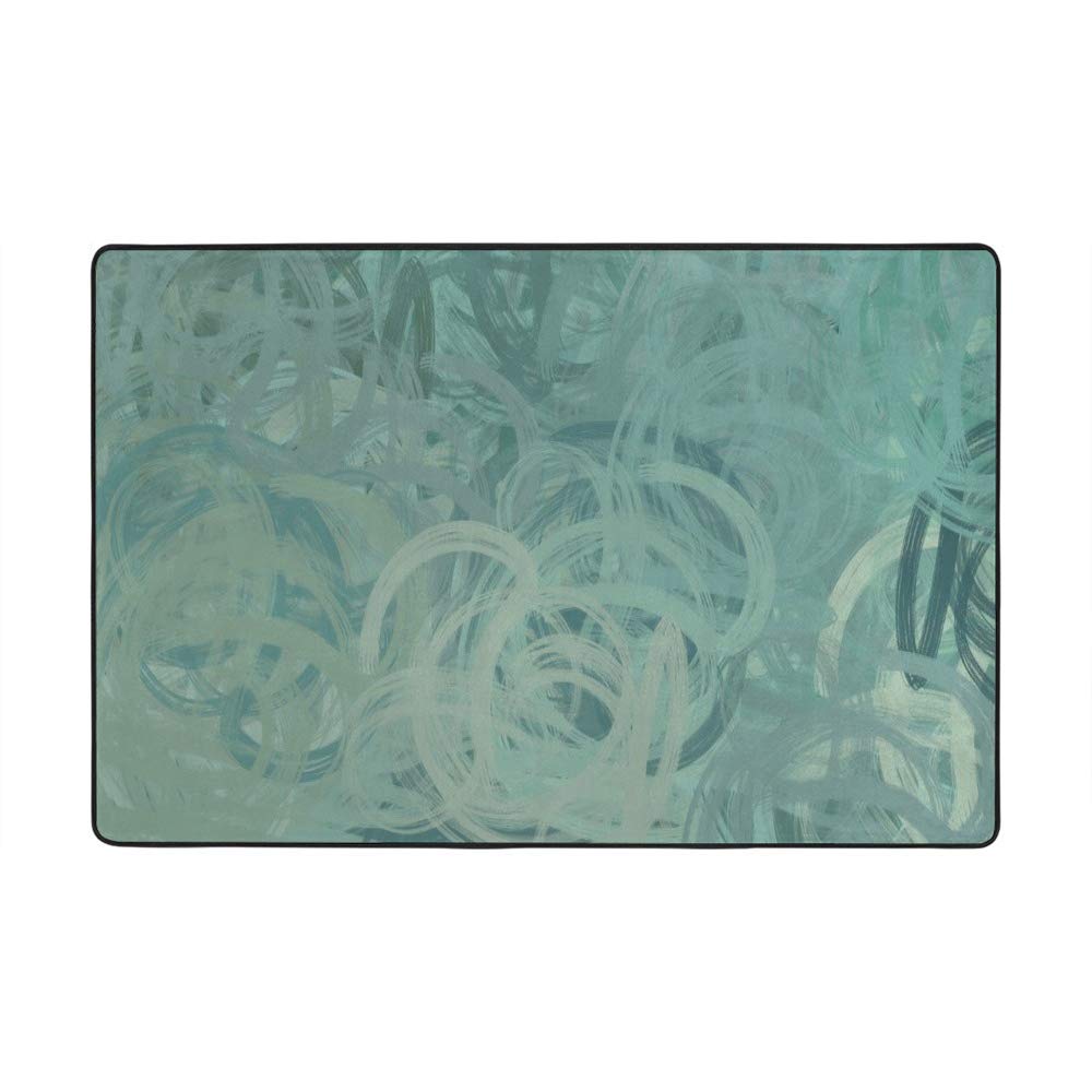 Tapis de sol doux en velours corail anti plis 80 x 58 inch pour decoration salon