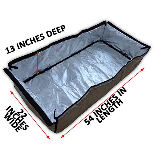 Attic Door Insulation Cover (54 x 22 x 13 in.) - Adjustable Straps and Zipper Opening - Fireproof Attic Tent Insulation Cover - Attic Blanket That Prevents Heat Loss – ThermoClimb by Remington Solar