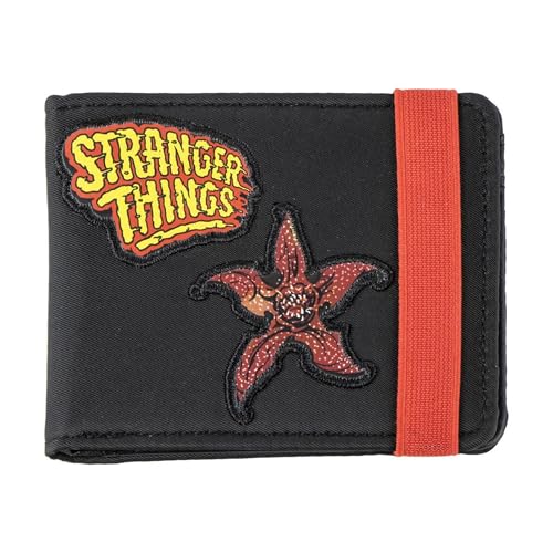 Cartera Juvenil Stranger Things de Polipiel con Diseño Retro | Billetera con Compartimentos para Fans de la Serie