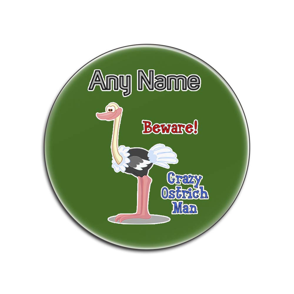 Dessous-de-Verre Crazy Autruche Verts Personnalisables - Lot de 4 Brillants