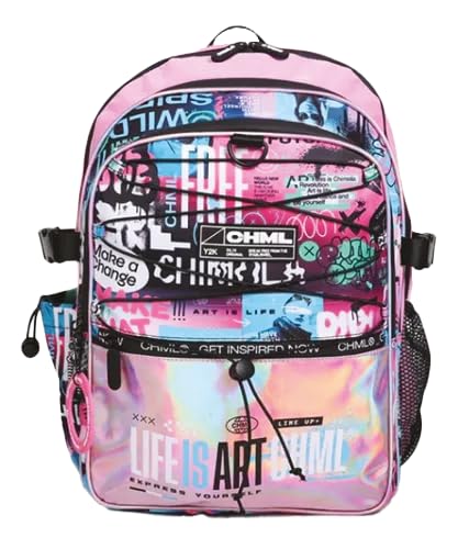 CHIMOLA Unisex Çocuk Sırt Çantası, Pembe, M