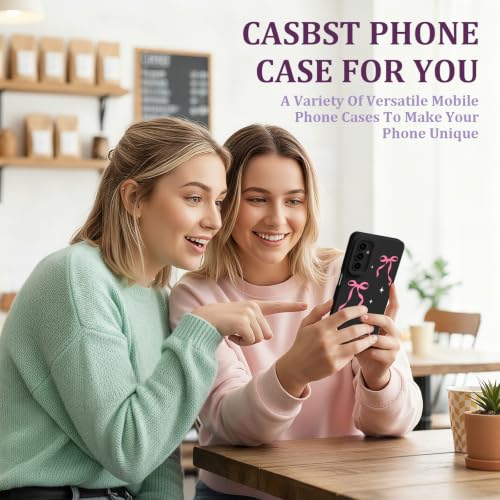 CASBST for Galaxy A15 5G Phone Case, Printed Silicone, Bowknot - image 7