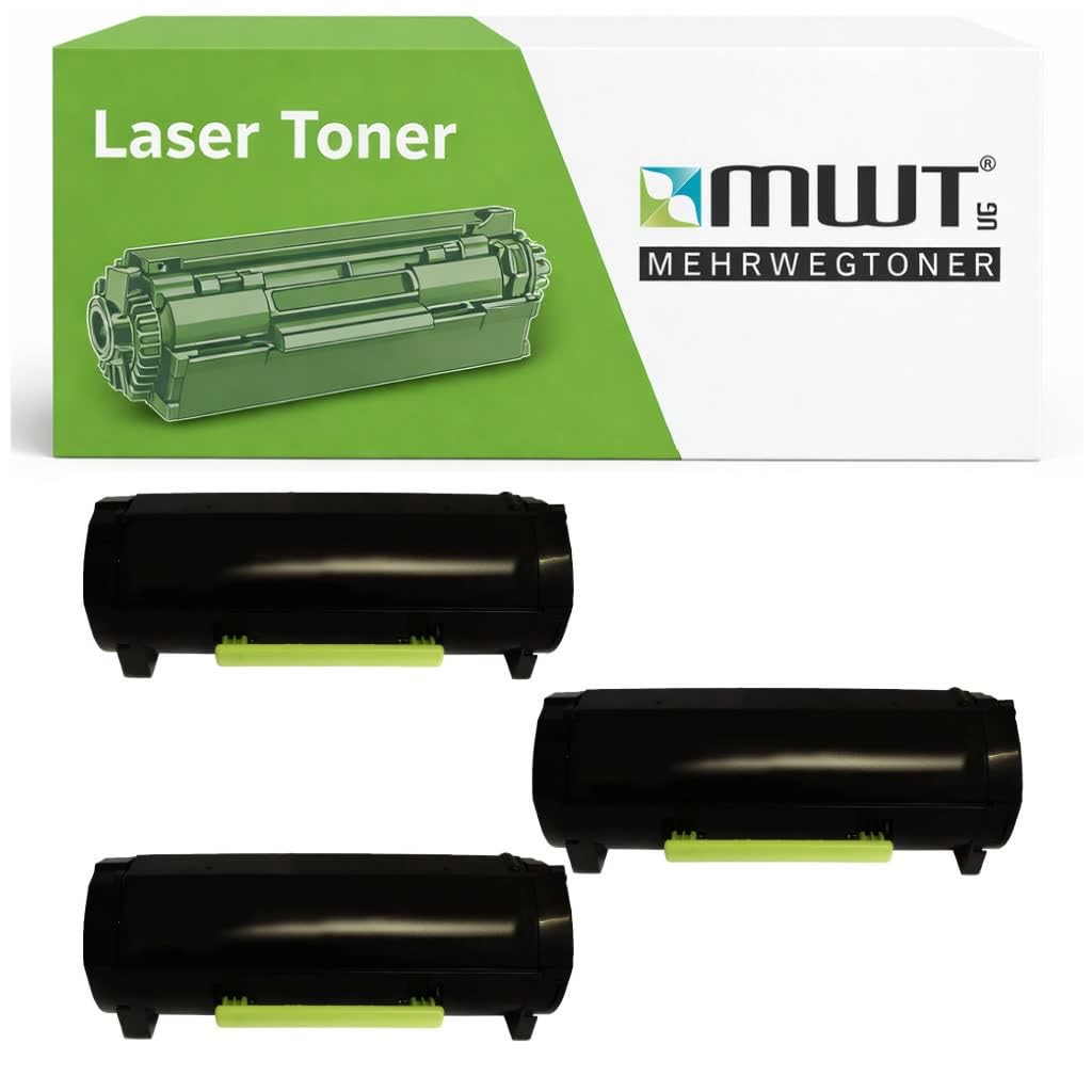 Mehrwegtoner Tóner 3X compatible con Lexmark M1140 XM1140 sustituye a 24B6213 negro con un 15% más de potencia