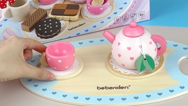 Juego De Té De Madera Badaren Para Niños – Accesorios Realistas, Seguro Y Educativo, Ideal Para Fiestas De Té Imaginarias
