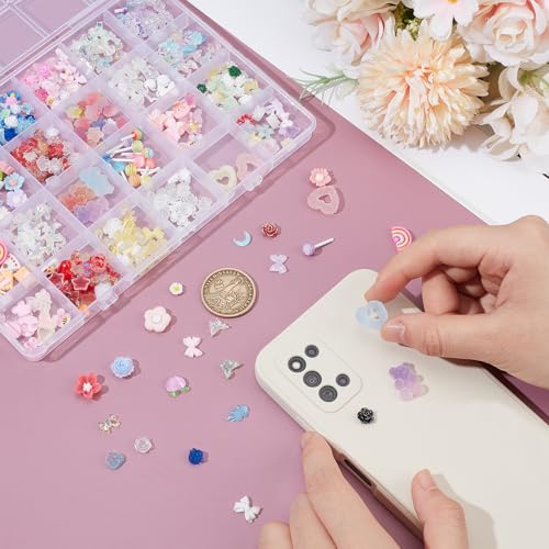 Kit breloques junk case pour coque de téléphone et nail art strass - 8