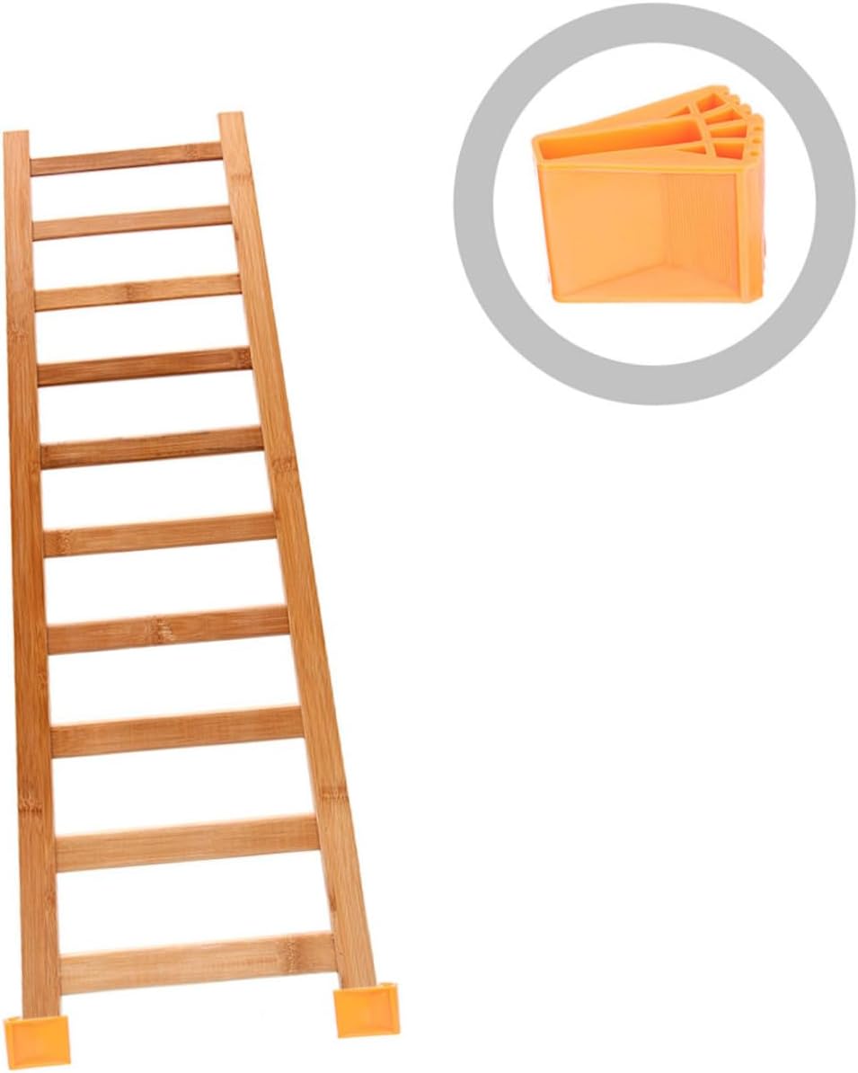 Veemoon 8pcs Rubber Ladder Feet Pads Durable Non Slip Step Ladder Leg Covers for Enhanced Floor Protection for Home Repairs Construction Projects Easy Tool Installation