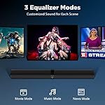 Sound Bar for Smart TV, Soundbar with Bluetooth/ARC/Opt/AUX Connect, Auto Volume Boost, 3 Equalizer Modes, 2 in 1 Detachable Soundbar for TV/PC/Gaming/Projectors - Image 4