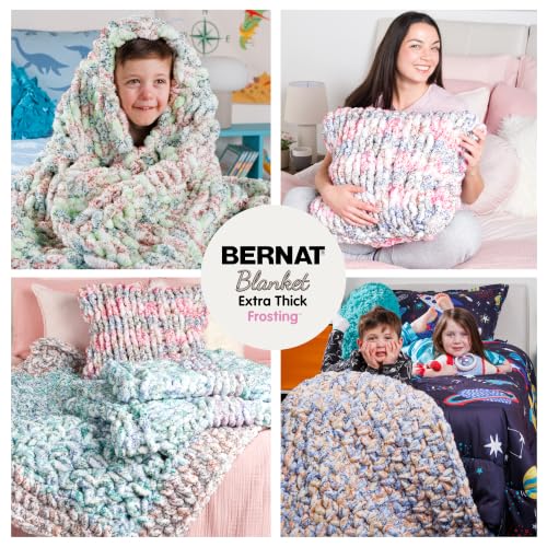 Image of Bernat Extra Thick Frosting - Chunky Yarn for Hand Knitting, Crochet, Crafts & Amigurumi - #7 Jumbo - 21oz /600g - 65 Yards - Stellar