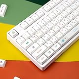 127 Keys XDA Profile Custom PBT Dye Sublimation Keycaps Compatible with All Mechanical Gaming Keyboards for TTC Gateron Kailh Holy Panda Cherry MX Switches(Neon Lights with Korean)