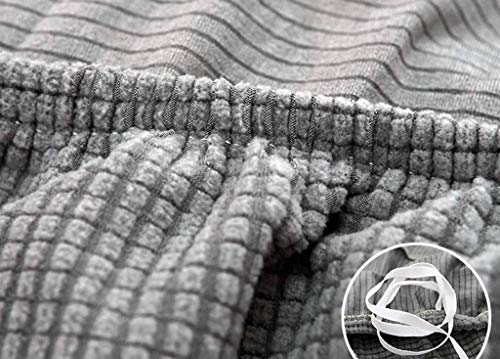 Housse de canapé 5 places en L bleu pour rénover un tissu usé