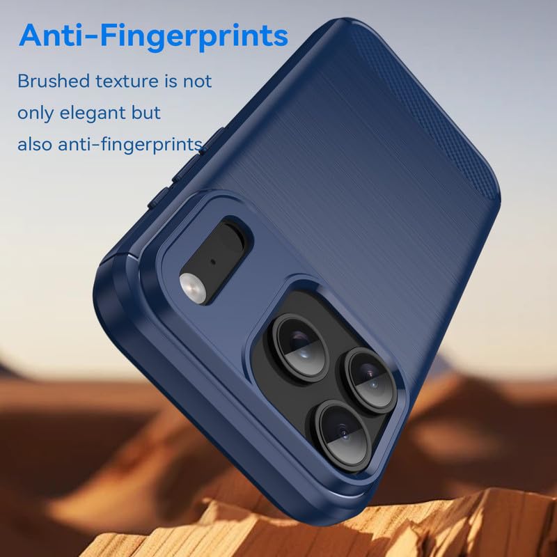 Image of Hybrid Carbon Fiber Back Case for iPhone 17 Pro (Blue)