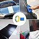 QYRDBGY 2 Stück Knifeless Tape, 10m Messerloses Klebeband mit Filzrakel Vinyl Film Schneiden Sicherheit Schneideband Kratzfrei Folie für Car Wrapping Vinylfolie Folienscheiden