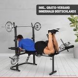 Hammer Hantelbank Bermuda XT, silber/schwarz/rot, 4507 - 7