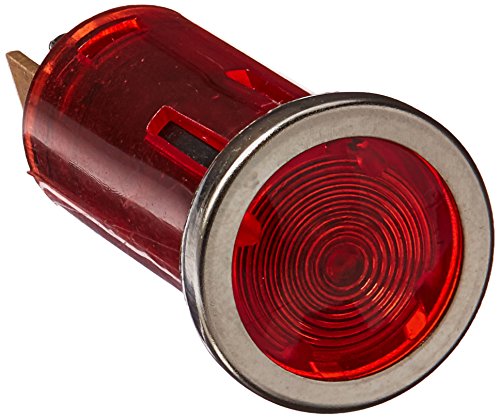 Luz Indicadora LED Roja 12V con Bisel Cromado WirthCo miniatura 1