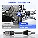 Front CV Axle Shaft Assembly Fit for 2005 2006 Mazda 3 2.3L, for 2006 2007 2008 Mazda 5 2.3L, Automatic Transmission Only, Right CV Joint Shaft, Replacement for 66-8173, 1 pack