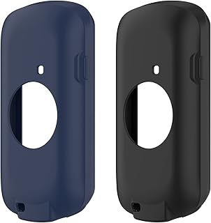 Protective Case Compatible for Garmin Edge 1040/Edge 1040 Solar Case Soft Protector Cover Bumper for Garmin Edge 1040 GPS Cycling Computer Accessories (Black&Blue)