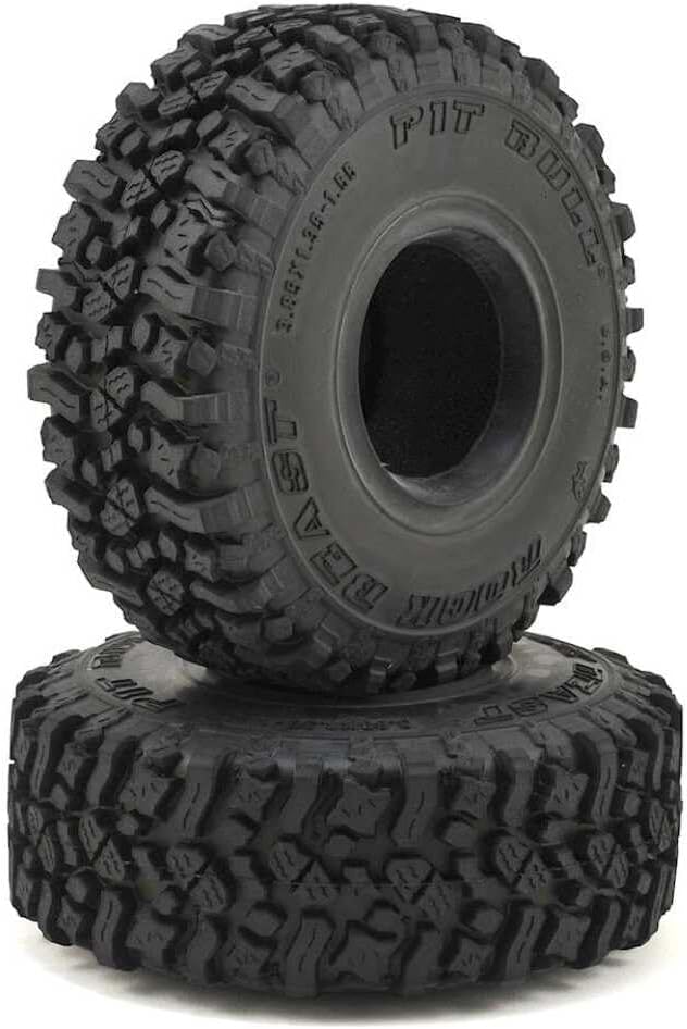 Pit Bull Pb9013Ak Rock Beast 1.55" Scale Tires, Alien Kompound, with Foam Inserts
