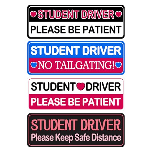 student driver magnet for car