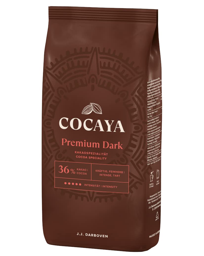 Trinkschokolade PREMIUM DARK mit 36% Kakao von Cocaya, 10x1000g