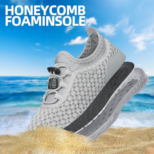 Image of DOUSSPRT Water Shoes for Kids Boys Girls Quick Dry Beach Sports Swim Pool Aqua Shoes for Toddler /Little Kid /Big Kid