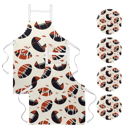 Tablier de serveuse cuisine bistrot lot de 2 avec broches pour restaurant