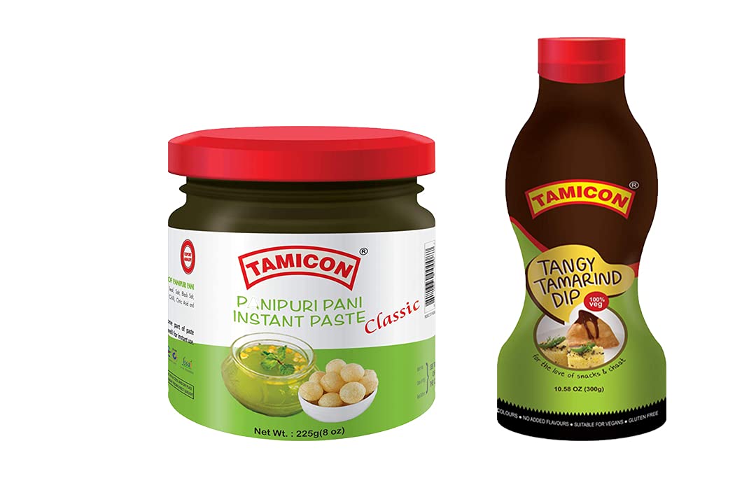 Tamicon 225 Grams Pani Puri Instant Paste And Tangy Tamarind Dip 300 Grams Combo Pack of 2 (B09444KT81) Amazon Price History, Amazon Price Tracker