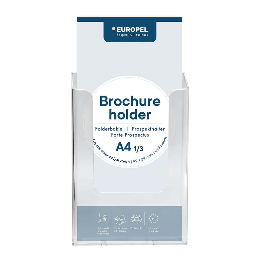 Porta Brochure In Acrilico 4 Livelli - Per Opuscoli A4 1/3, Ufficio E Reception - Foto 9