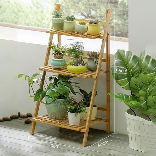 Support à plantes à 3 niveaux pour petits balcons manquant d'espace de rangement - 7