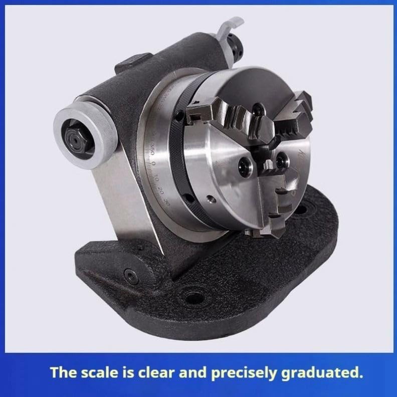 Mandrino indicizzato inclinabile da 4", altezza centrale 70 mm
