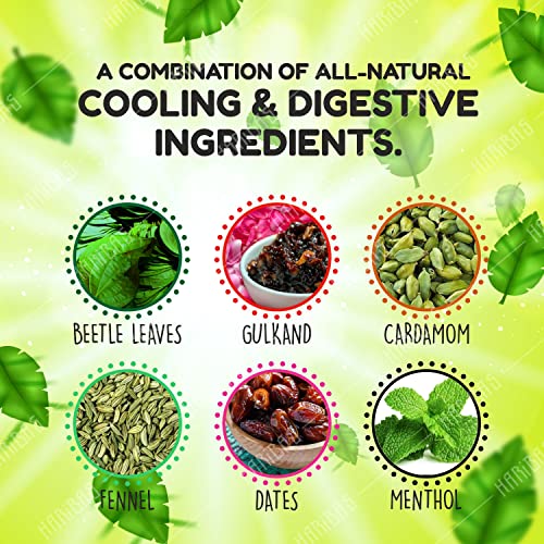 Image of HARIBAS Green Mukhwas 180gm, Madrasi Mukhwas 180gm, Ram Ladoo 180gm and Mango slice 180gm (Pack of 4) | Premium and Sweet Mouth Freshener, Tasty After Meal Digestive