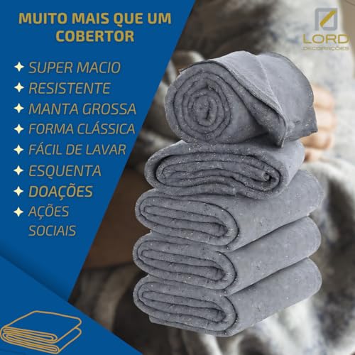 Cobertor casal Parati popular para doação.