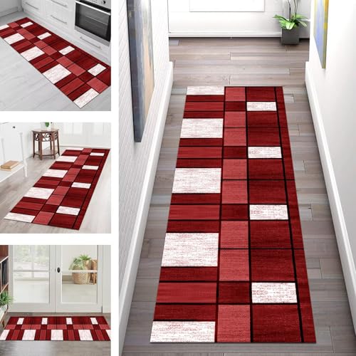 Tapis de couloir 110x250 cm antidérapant et lavable en polyester - 2
